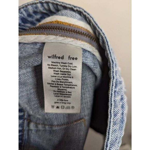 Aritzia Wilfred Free donyale denim A-line skirt size 8 - Picture 6 of 10